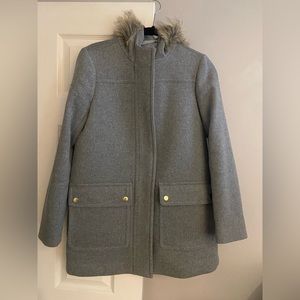 J. Crew Factory grey wool coat